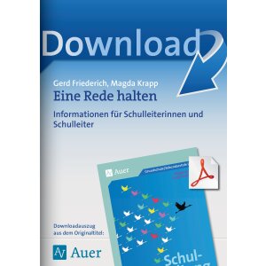 Eine Rede halten - Schulleitung kompakt