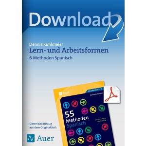 Lern- und Arbeitsformen - 6 Methoden Spanisch