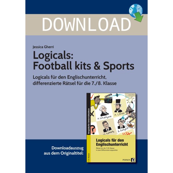 Football kits & Sports - Logicals für den Englischunterricht Kl. 7/8