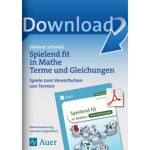 Spiele zum Vereinfachen von Termen - Spielend fit in Mathe