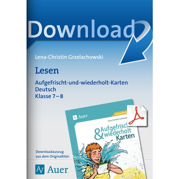 Lesen - Aufgefrischt und wiederholt  Klasse 7/8