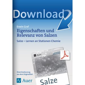 Eigenschaften und Relevanz von Salzen - Chemie an Stationen