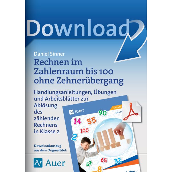 Rechnen im Zahlenraum bis 100 ohne Zehnerübergang - Zählendes Rechnen überwinden Kl. 2