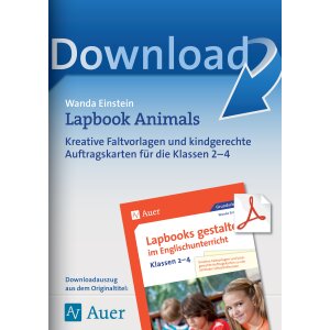 Lapbook Animals gestalten im Englischunterricht