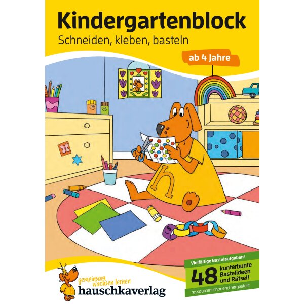 Kindergartenblock - Schneiden, kleben, basteln