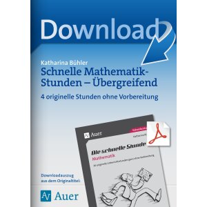 4 schnelle Mathematik-Stunden - Themenübergreifend