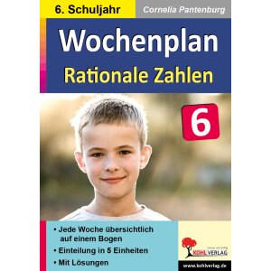 Wochenplan Rationale Zahlen - 6. Klasse