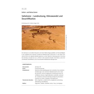 Sahelzone - Landnutzung, Klimawandel und Desertifikation