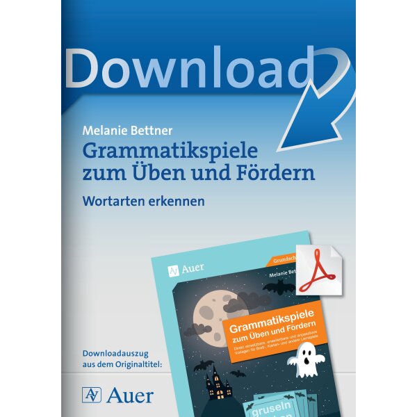 Grammatikspiele zum Üben und Fördern - Wortarten erkennen