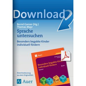 Sprache untersuchen - besonders begabte Kinder...