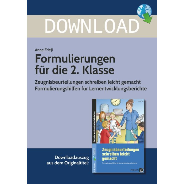 Zeugnis-Formulierungen 2.Klasse