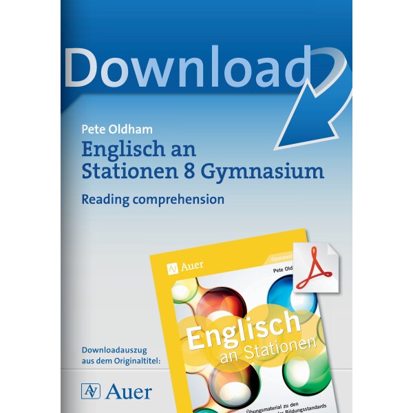 Reading comprehension: Englisch an Stationen am Gymnasium Kl. 8