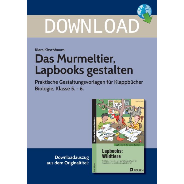 Das Murmeltier - Lapbooks gestalten Klasse 5/6