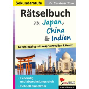 Rätselbuch zu Japan, China und Indien