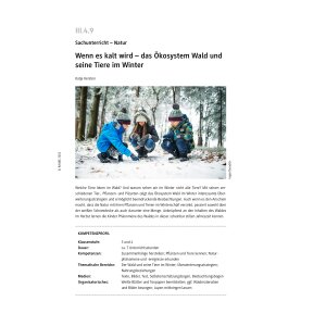 Das Ökosystem Wald und seine Tiere im Winter