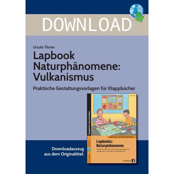 Lapbook Naturphänomen Vulkanismus
