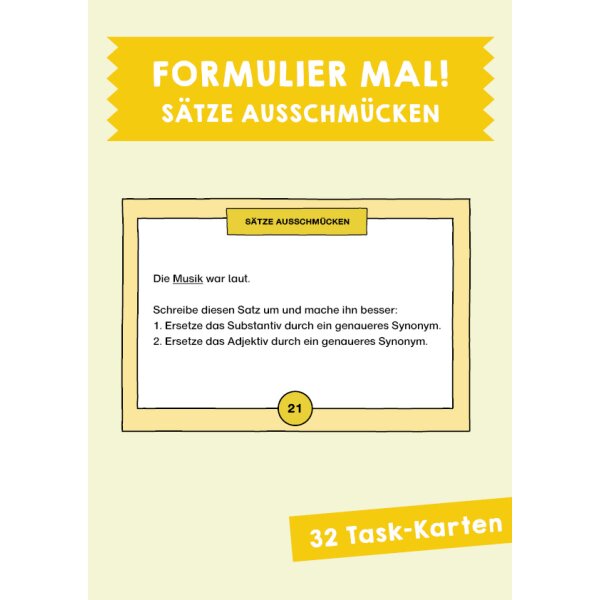 Sätze ausschmücken - Formulier mal!