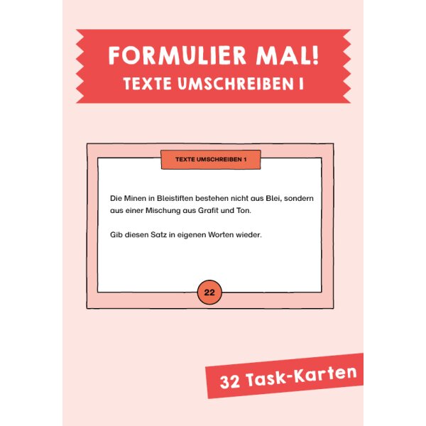 Texte umschreiben - Formulier mal!