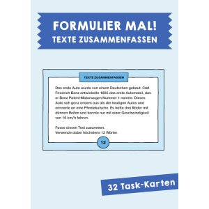 Texte zusammenfassen - Formulier mal!