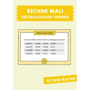 Dezimalzahlen ordnen  - Rechne mal!