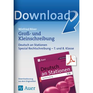 Groß- und Kleinschreibung - Deutsch an Stationen...