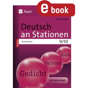 Textsorten - Deutsch an Stationen Spezial Klasse 9/10