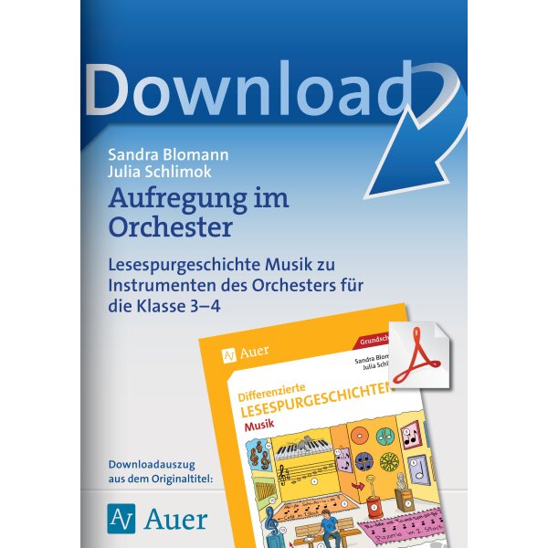 Aufregung im Orchester -  Differenzierte Lesespurgeschichte Musik