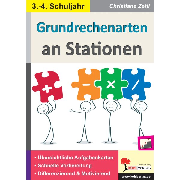 Grundrechenarten an Stationen - Klassen 3/4