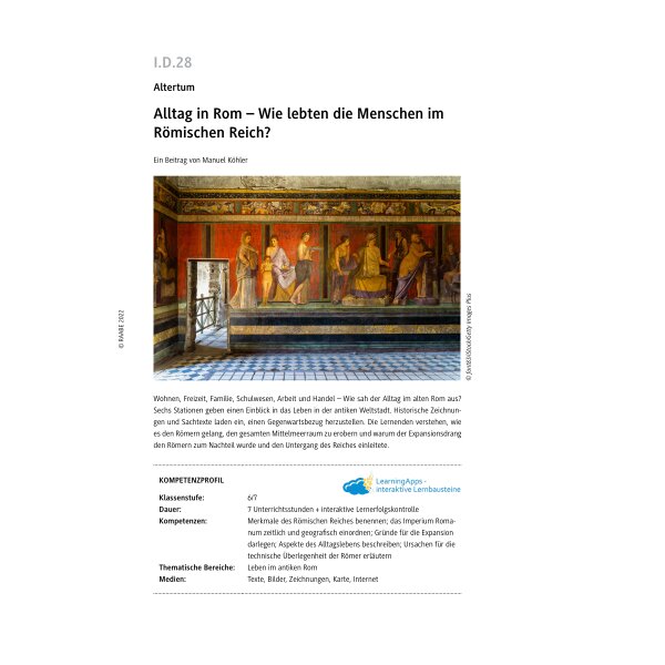 Alltag in Rom (Klasse 6/7)