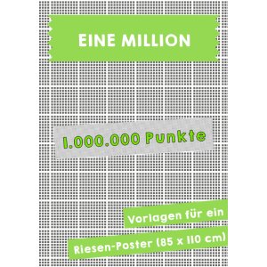 Eine Million Punkte - Vorlage für ein Riesenposter