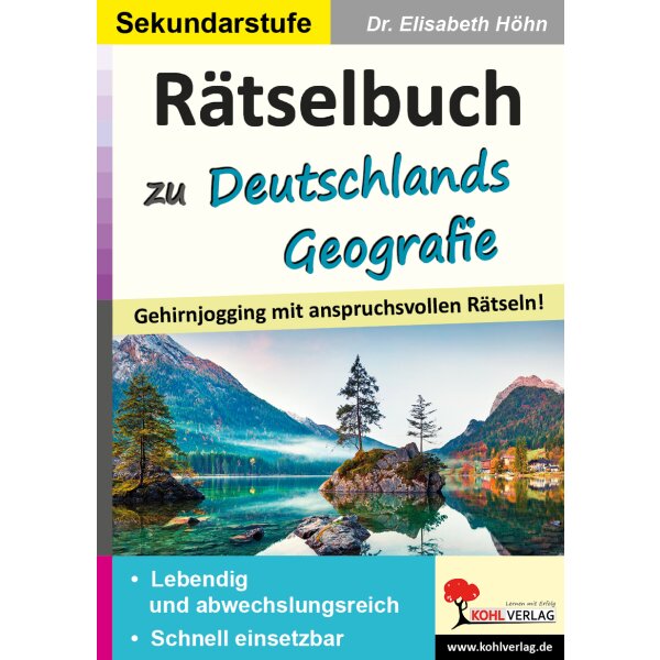 Rätselbuch zu Deutschlands Geografie