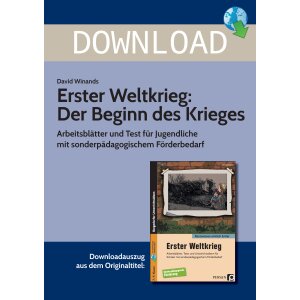 Erster Weltkrieg - Der Beginn des Krieges