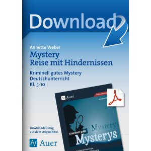 Mystery Reise mit Hindernissen - Deutsch Klasse 5-10