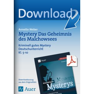 Mystery Das Geheimnis des Malchowsees - Deutsch Klasse 5-10