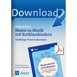 Malen zu Musik mit Erstklasskindern