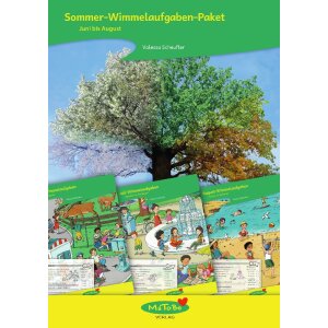 Sommer-Wimmelaufgaben - Juni, Juli, August