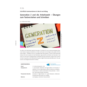 Generation Z und die Arbeitswelt