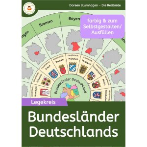 Deutschlands Bundesländer - Legekreis Klasse 3-5