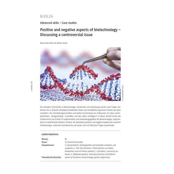 Positive and negative aspects of biotechnology