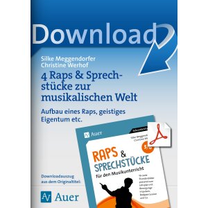 4 Raps & Sprechstücke zur musikalischen Welt Kl....