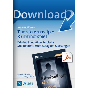 The stolen recipe: Krimihörspiel Kl. 8