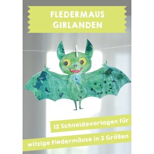 Fledermaus-Girlanden basteln