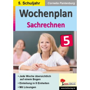 Wochenplan Sachrechnen Klasse 5