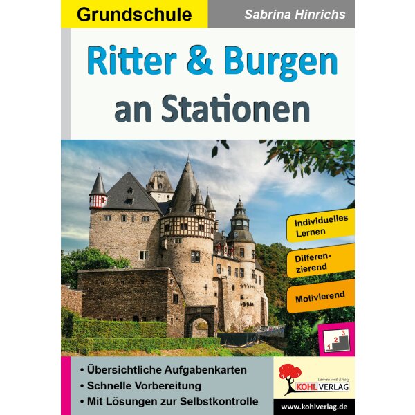 Ritter und Burgen an Stationen Klasse 3/4