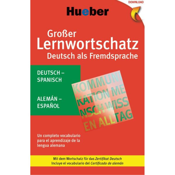 Großer Lernwortschatz Deutsch als Fremdsprache - Deutsch-Spanisch