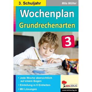 Wochenplan Grundrechenarten - 3.Klasse