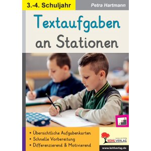 Textaufgaben an Stationen (Klassen 3 und 4)