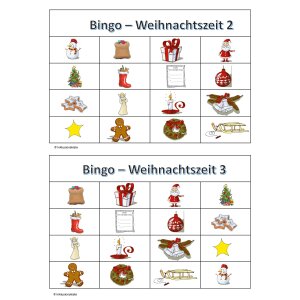 Wort-Bild-Bingo: Weihnachtszeit
