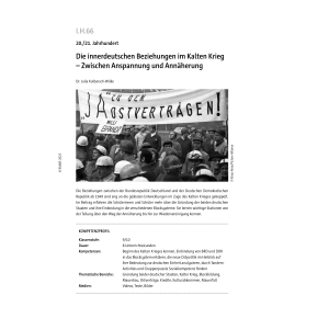 Die innerdeutschen Beziehungen im Kalten Krieg (Klasse 9/10)