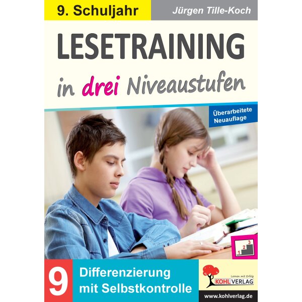 Lesetraining 9. Klasse in drei Niveaustufen